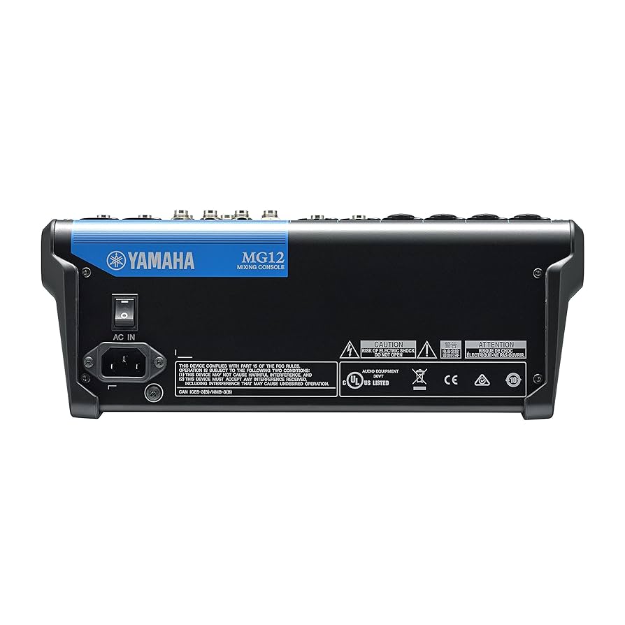 YAMAHA MG12XUDJミキサー Amazon | YAMAHA MG12X (6 XLR + 3 ステレオ + エコーエフェクト